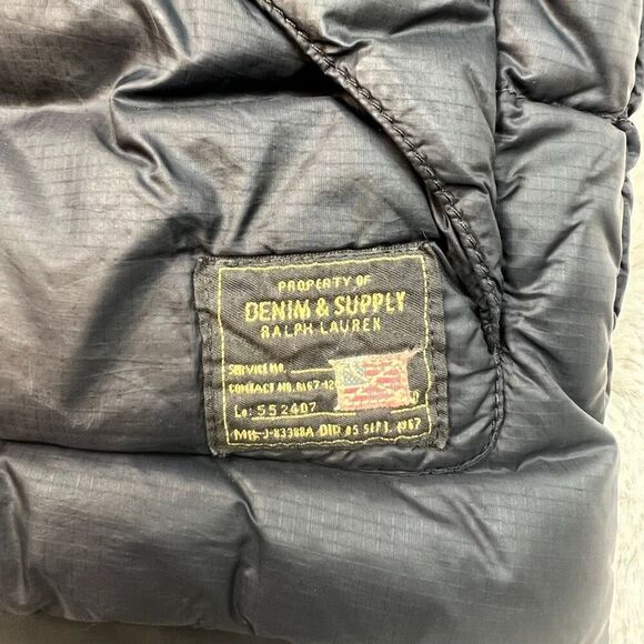 Ralph Lauren Denim & Supply Vest Mens Medium Down Puffer Vest Sherpa Collar - Picture 7 of 11